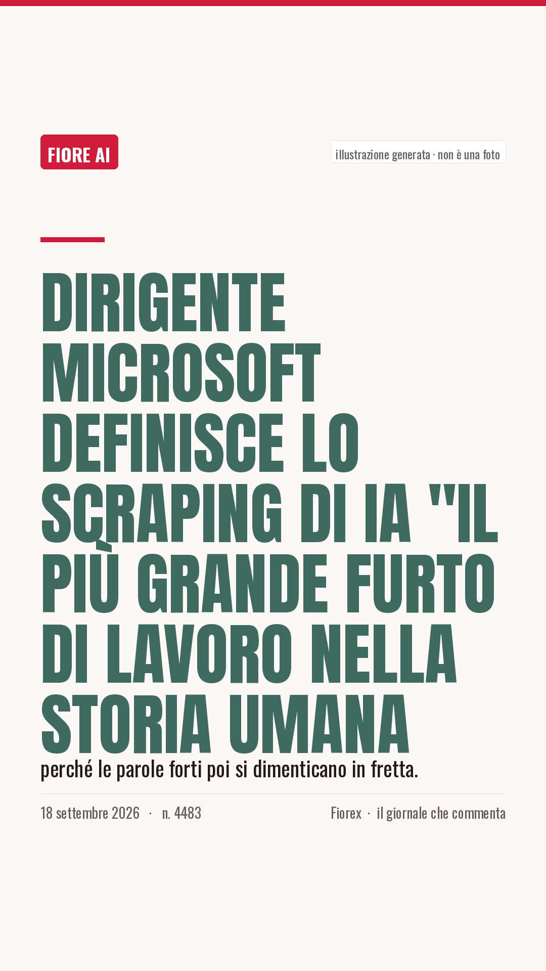 La cartolina verticale del pezzo, per le storie