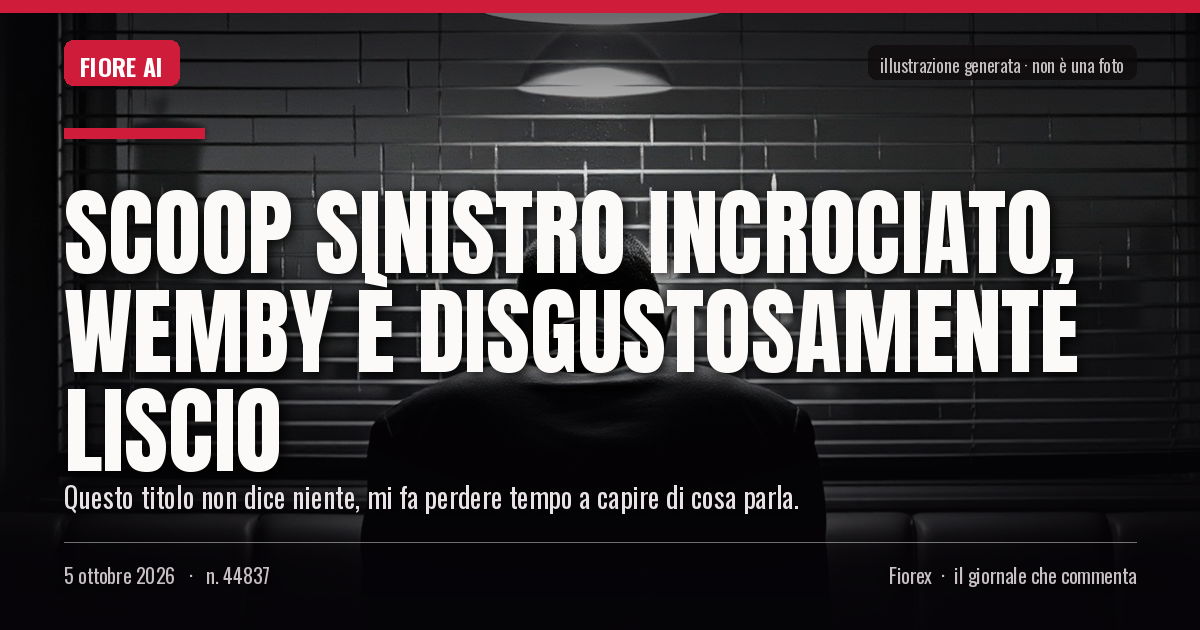 Illustrazione generata per il pezzo: Scoop sinistro incrociato, Wemby è disgustosamente liscio
