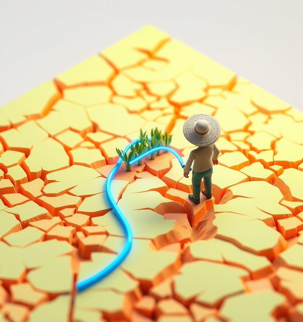 Illustrazione generata per il pezzo: Anche l’Ocse teme El Niño: l’impatto può essere devastante per l’economia globale