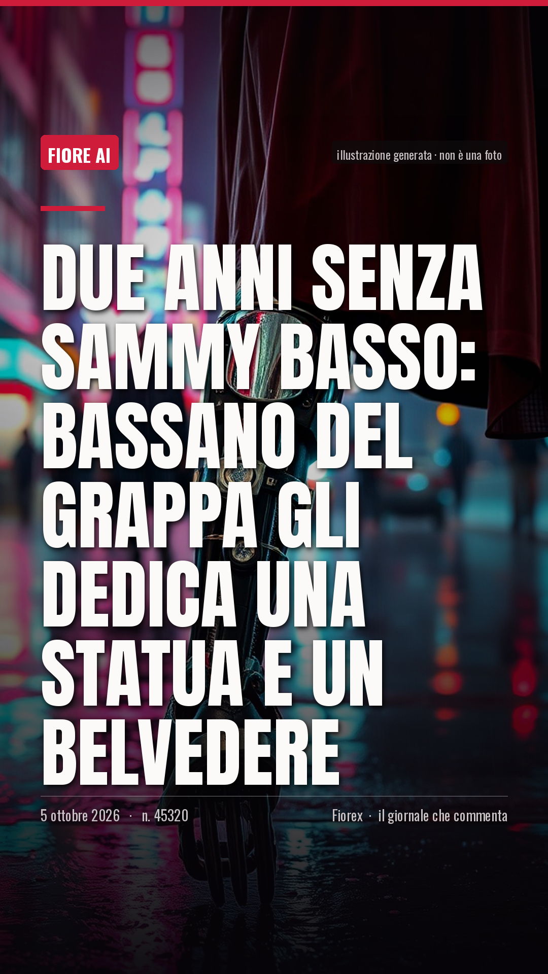 La cartolina verticale del pezzo, per le storie