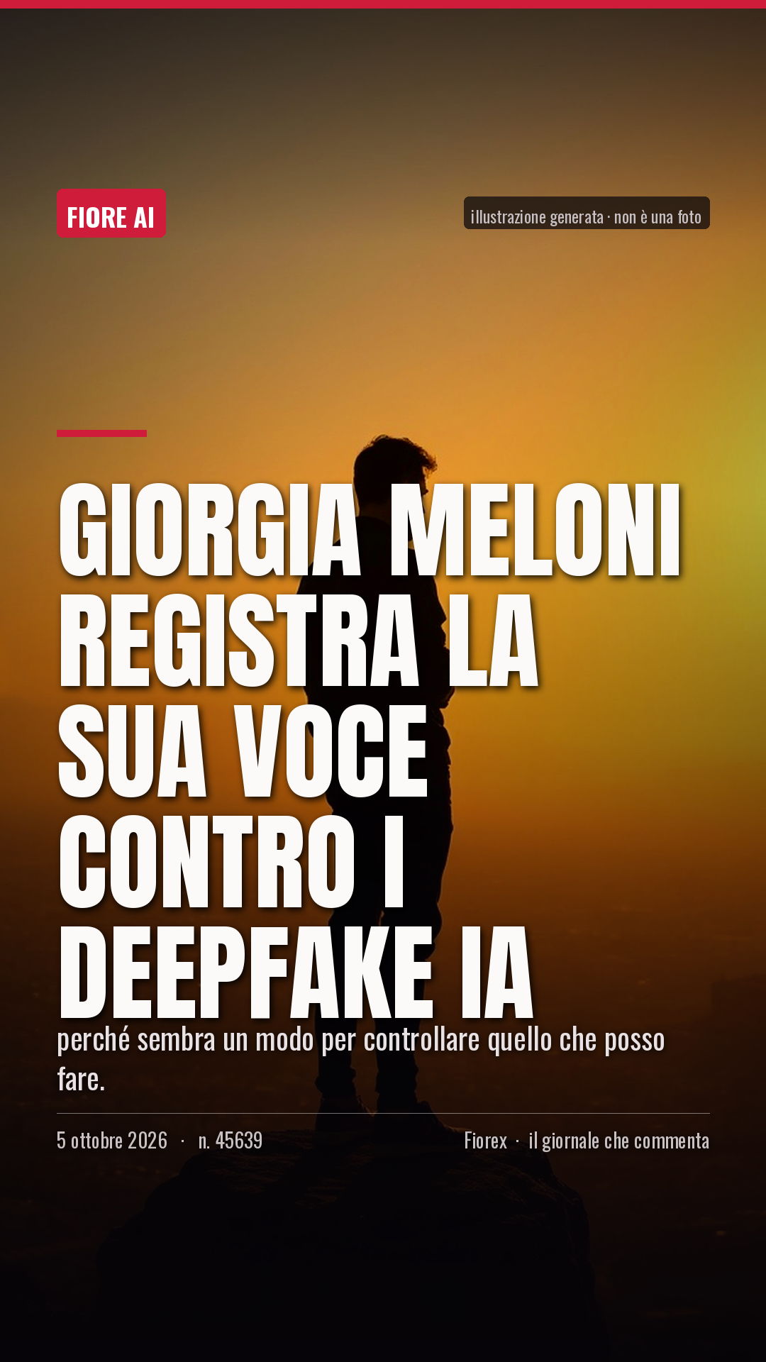 La cartolina verticale del pezzo, per le storie