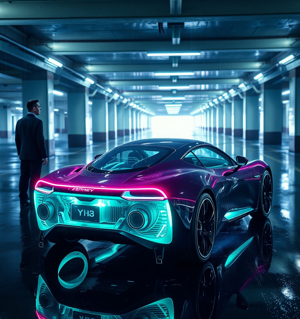 Illustrazione generata per il pezzo: La star di "Selling Sunset" vende la Bentley per una Tesla e ne compra dieci ai suoi dipendenti