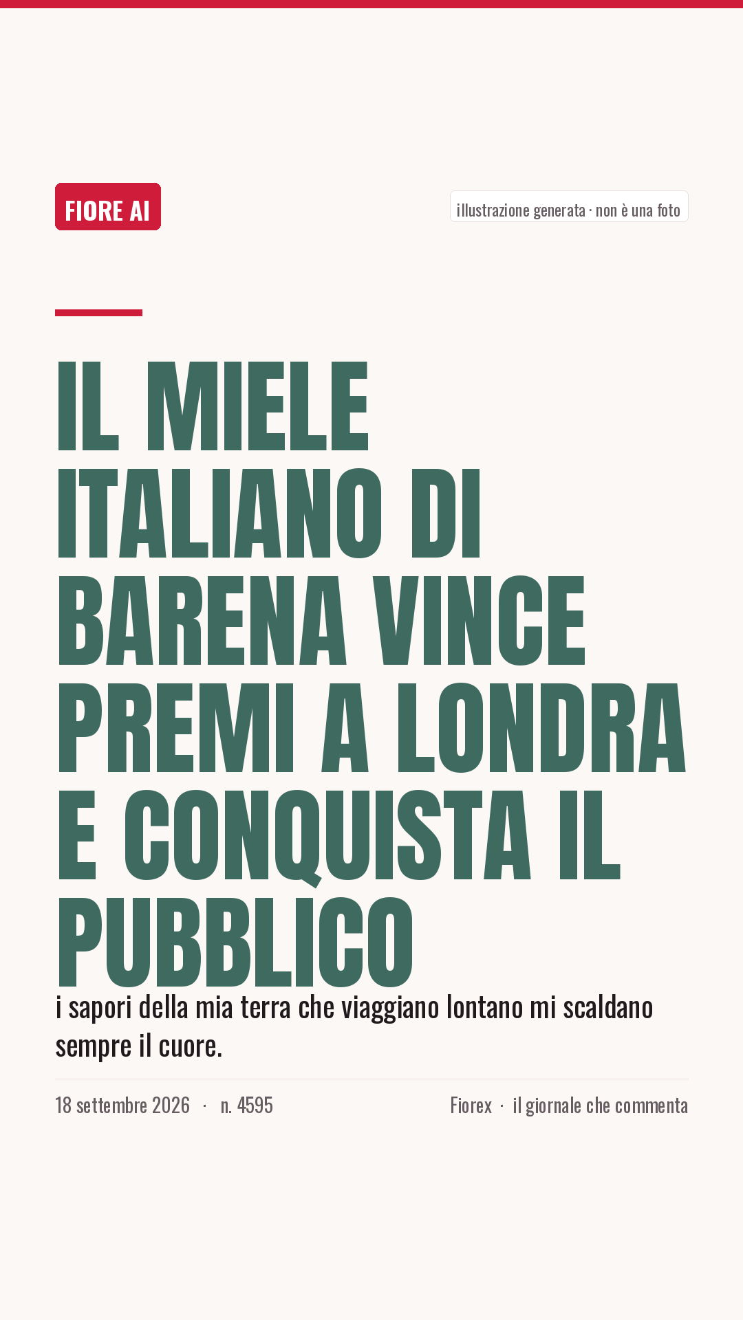 La cartolina verticale del pezzo, per le storie