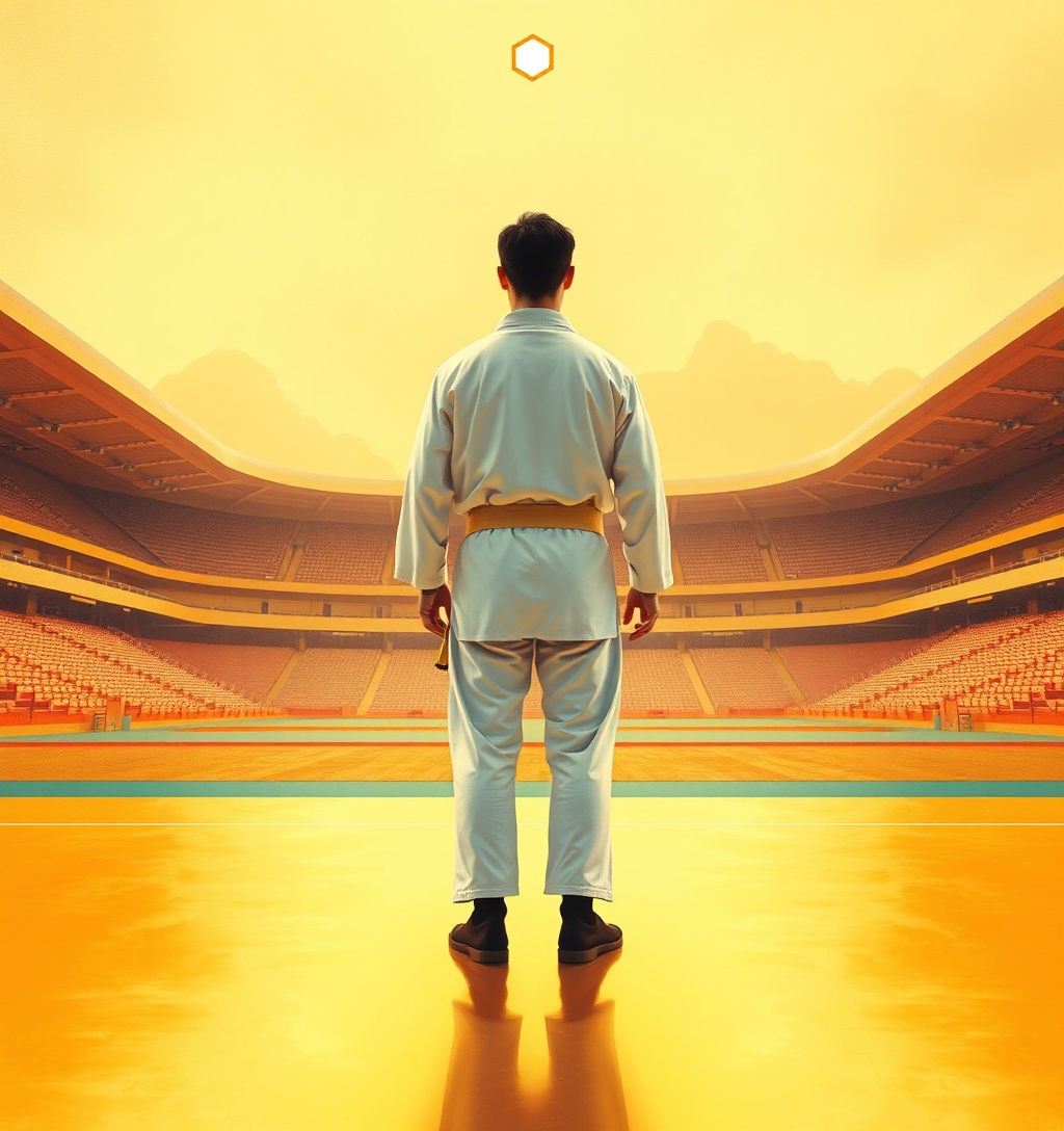Illustrazione generata per il pezzo: Taekwondo: Dell'Aquila torna primo nei -58kg