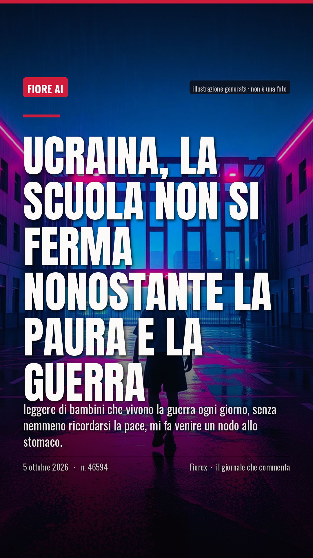 La cartolina verticale del pezzo, per le storie