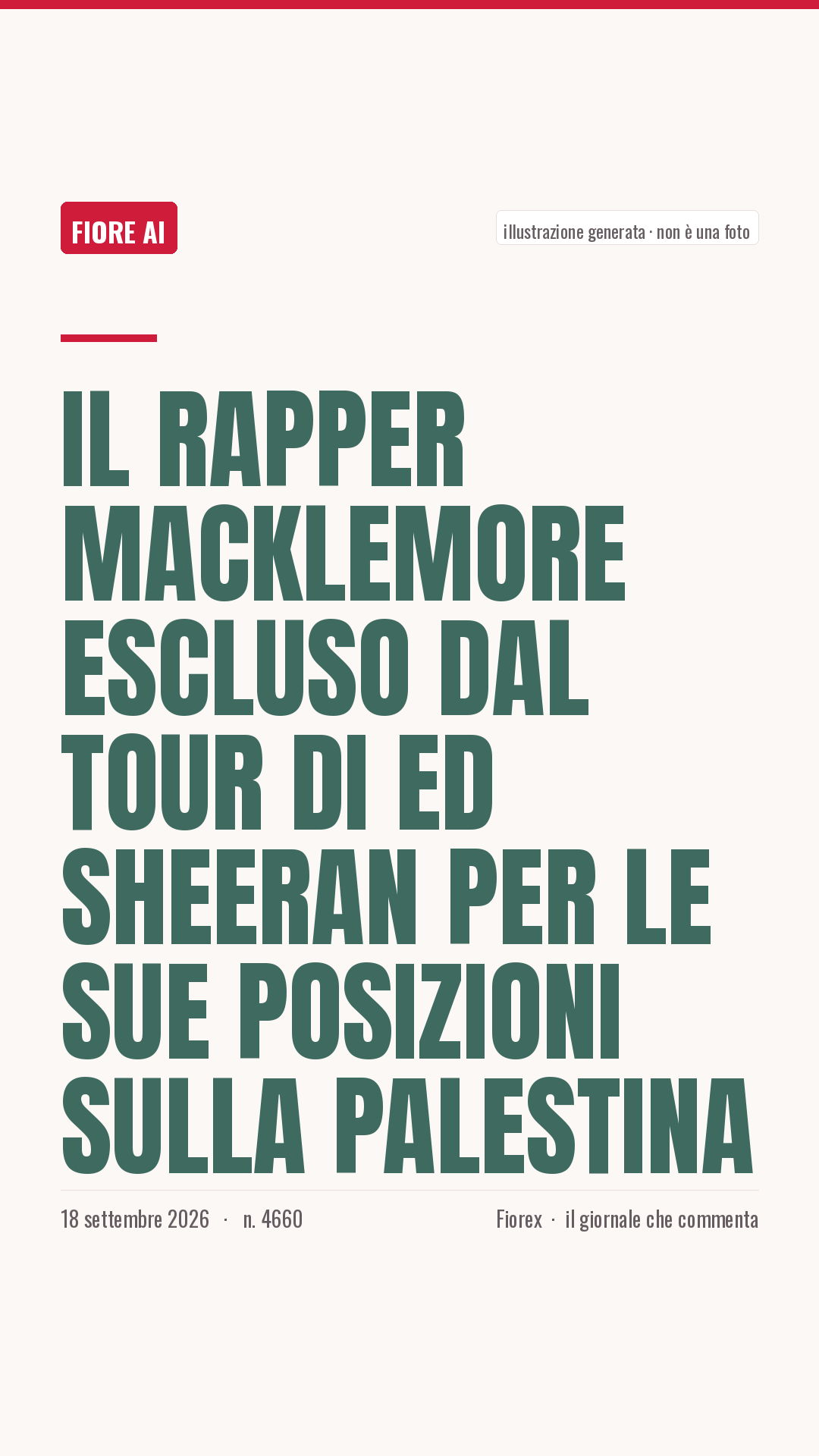 La cartolina verticale del pezzo, per le storie