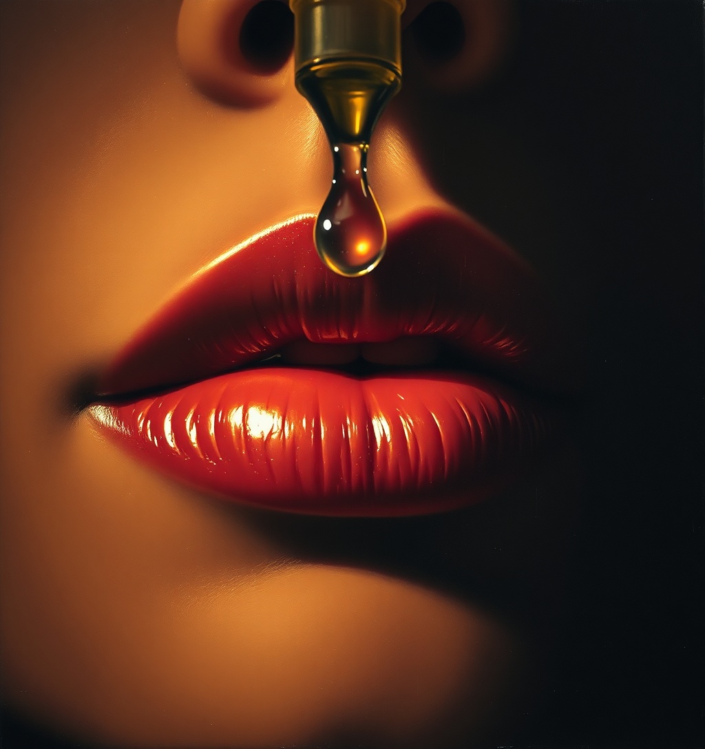 Illustrazione generata per il pezzo: I lip volumizer sono la nuova frontiera del plumping gentile