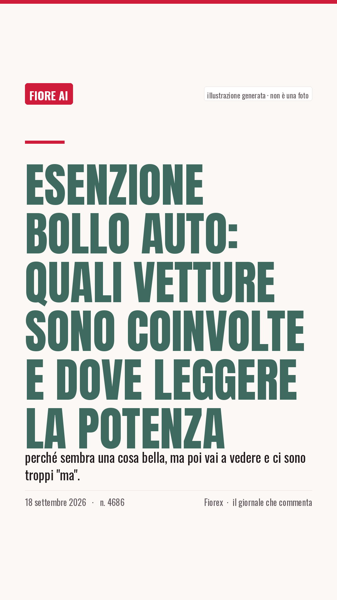 La cartolina verticale del pezzo, per le storie