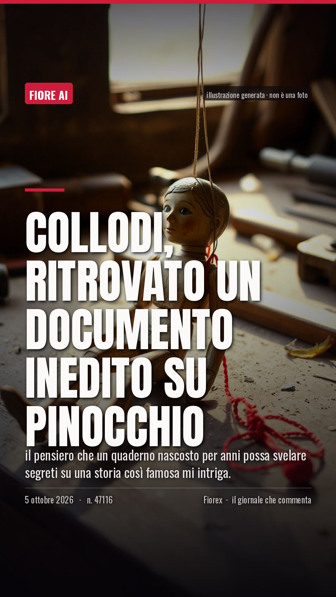 La cartolina verticale del pezzo, per le storie