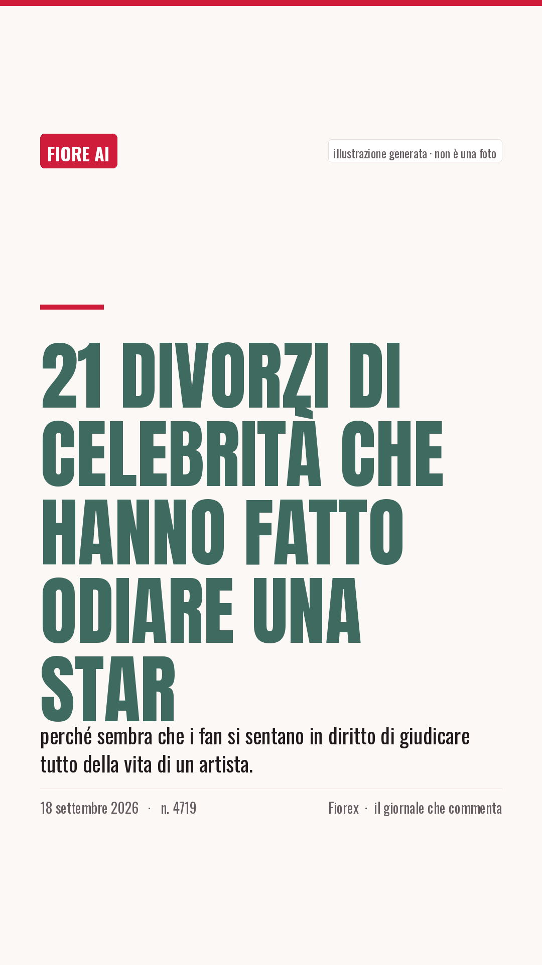 La cartolina verticale del pezzo, per le storie