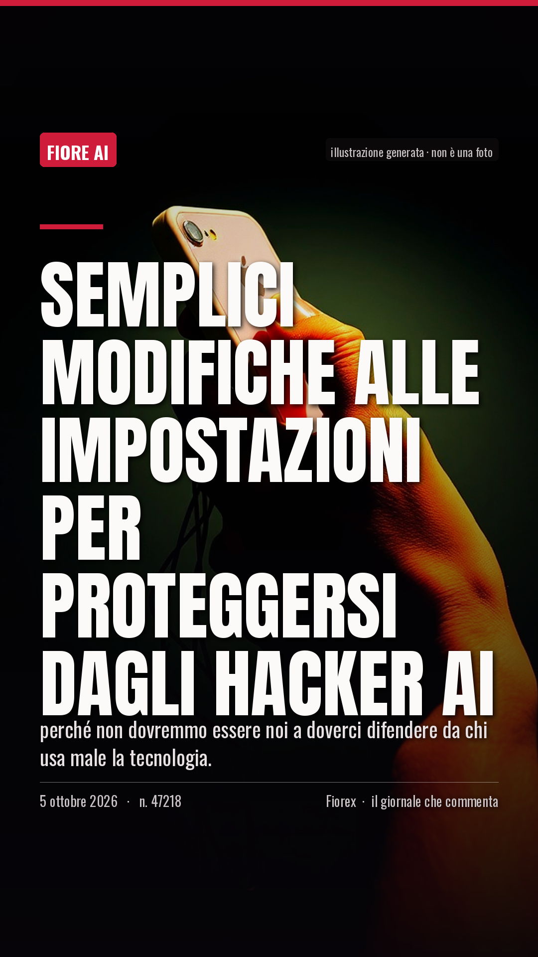 La cartolina verticale del pezzo, per le storie