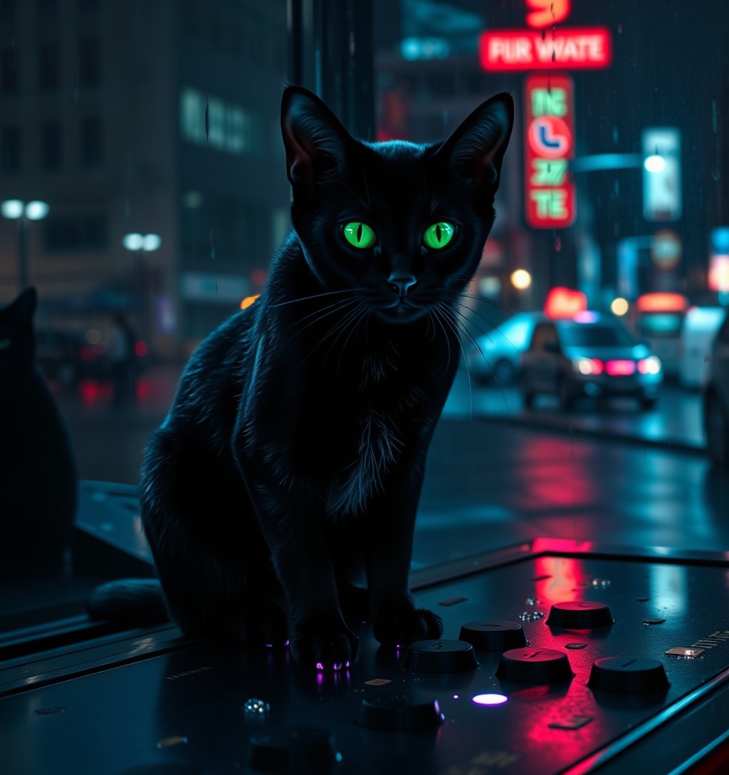 Illustrazione generata per il pezzo: Pielle, il gatto poliziotto di Loano, vince il premio come miglior web influencer dell’anno