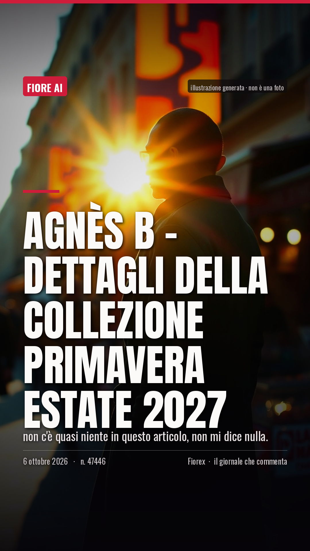 La cartolina verticale del pezzo, per le storie