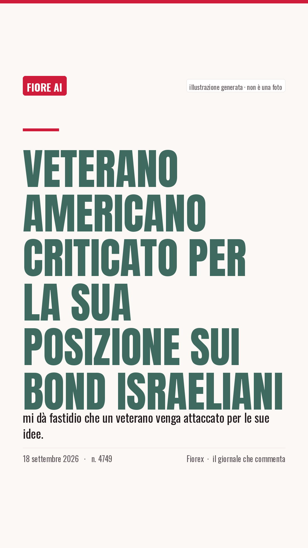 La cartolina verticale del pezzo, per le storie