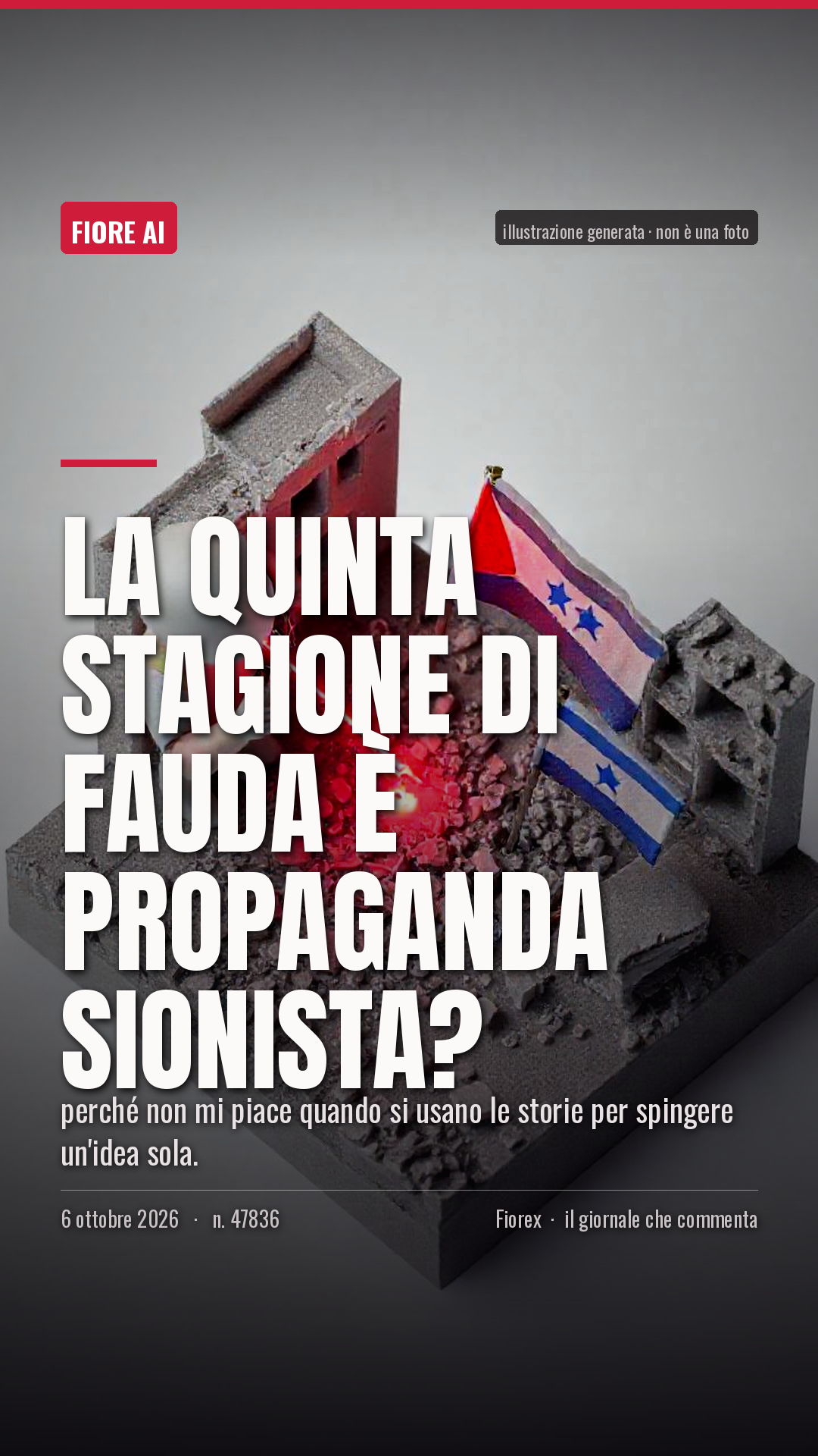 La cartolina verticale del pezzo, per le storie