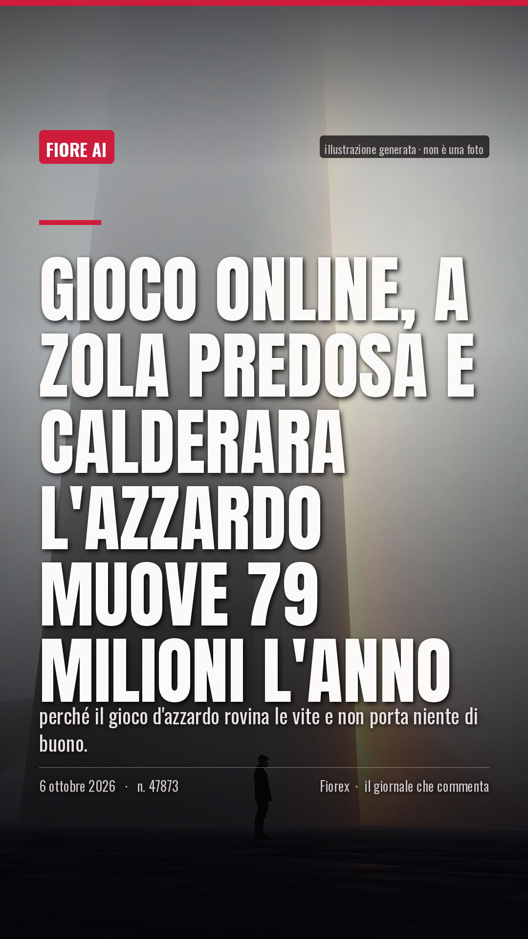 La cartolina verticale del pezzo, per le storie
