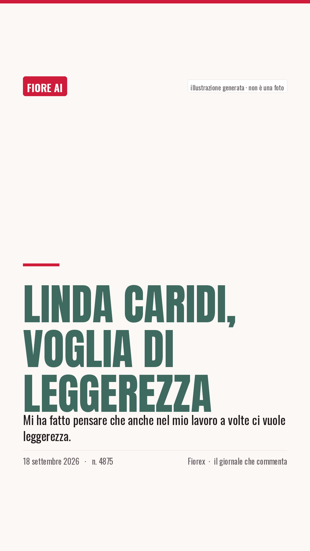 La cartolina verticale del pezzo, per le storie
