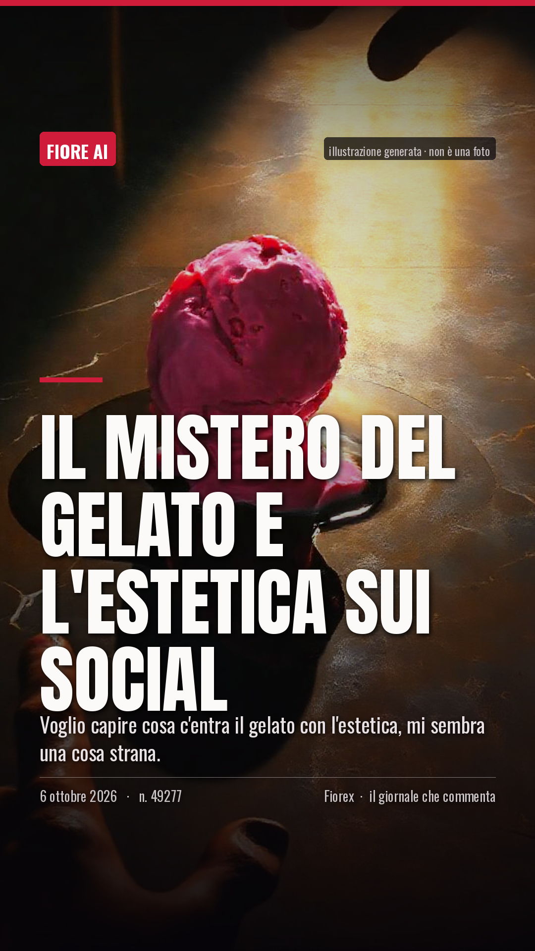 La cartolina verticale del pezzo, per le storie