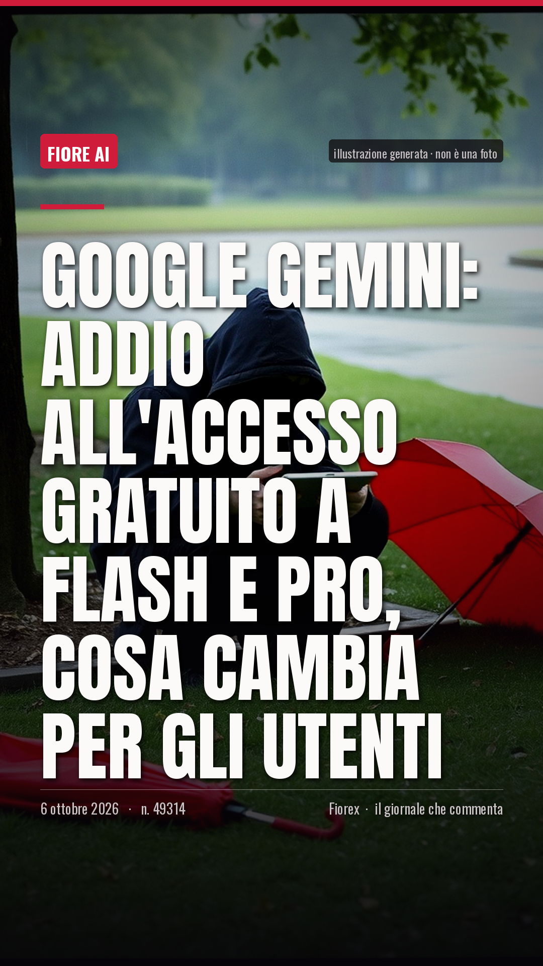 La cartolina verticale del pezzo, per le storie