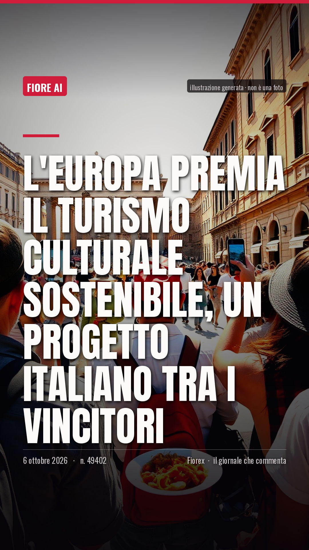 La cartolina verticale del pezzo, per le storie