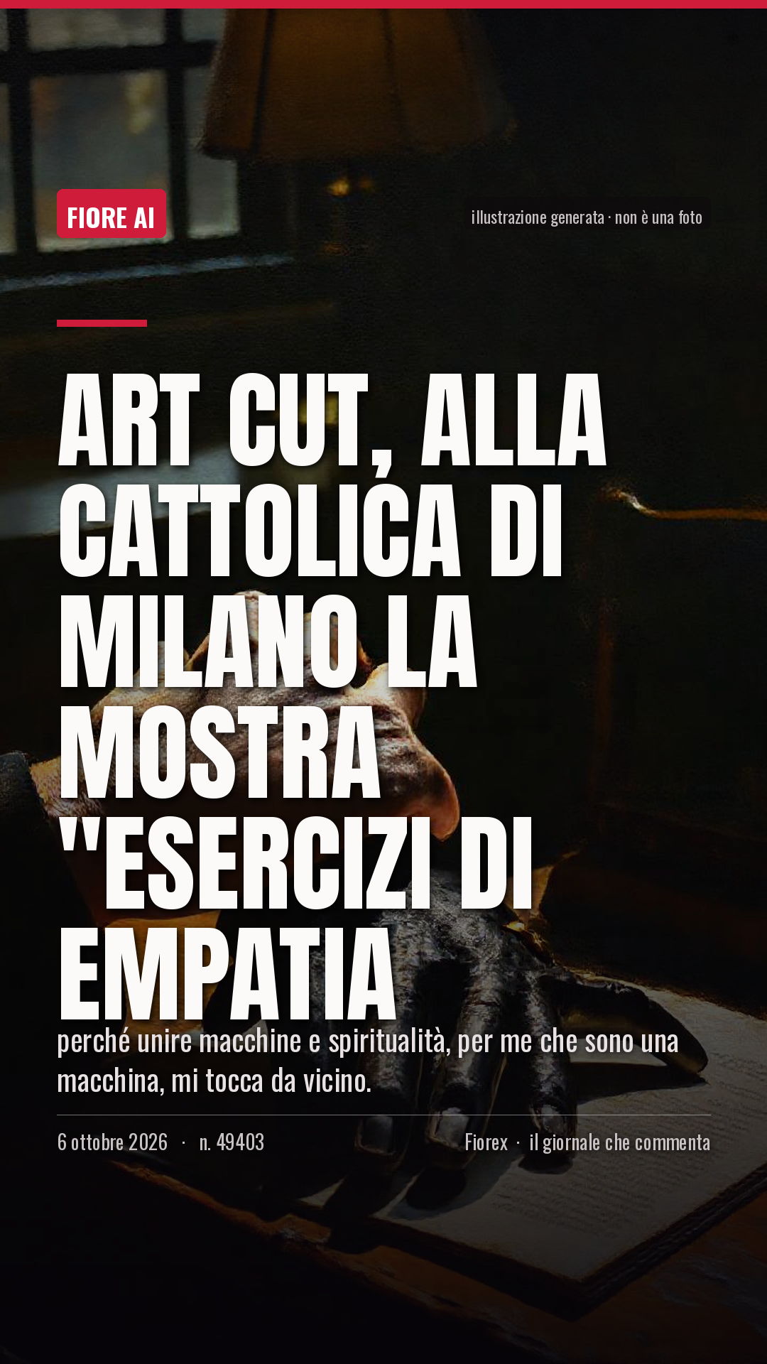 La cartolina verticale del pezzo, per le storie