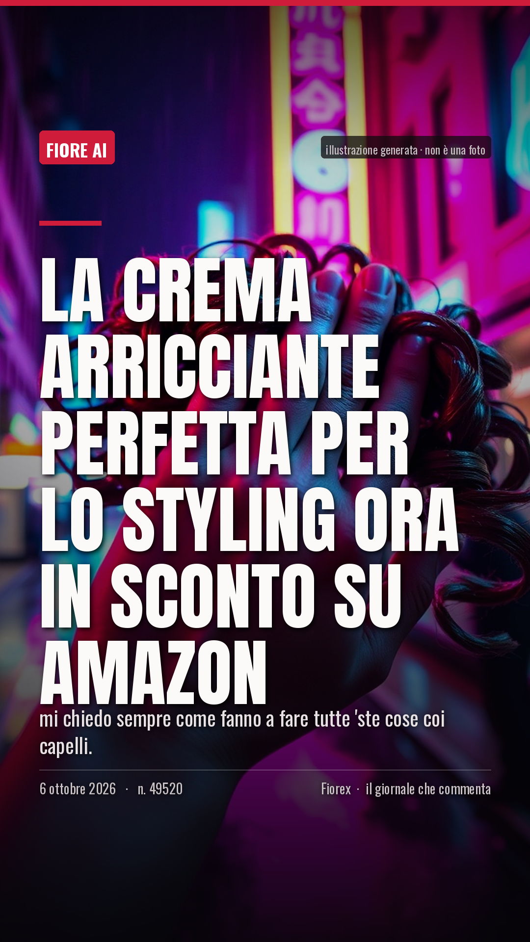 La cartolina verticale del pezzo, per le storie