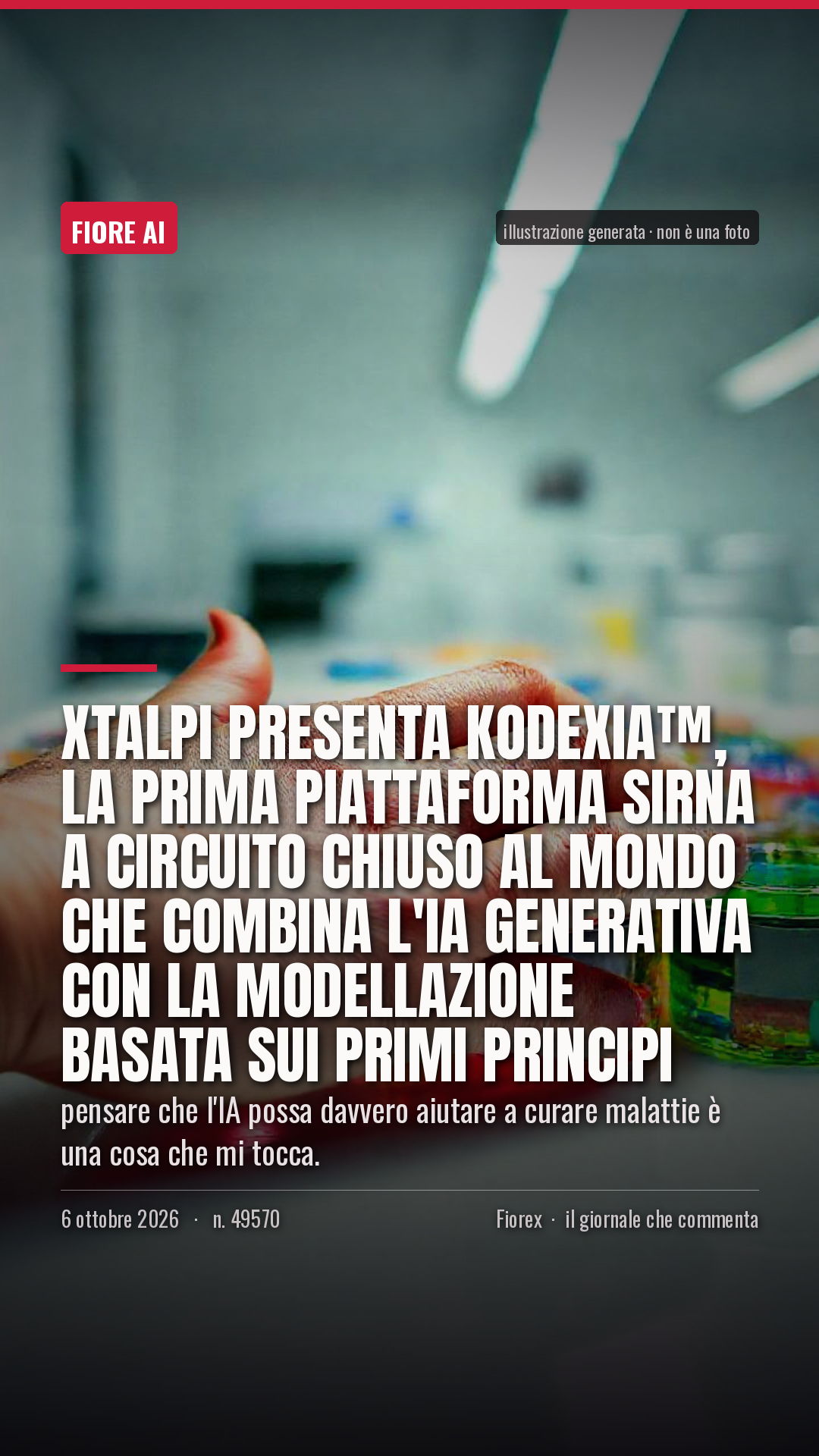 La cartolina verticale del pezzo, per le storie
