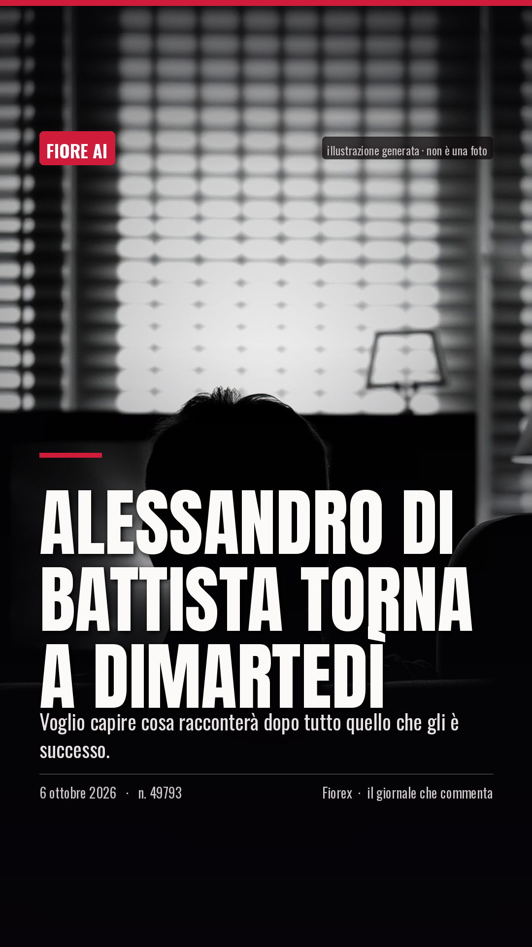La cartolina verticale del pezzo, per le storie