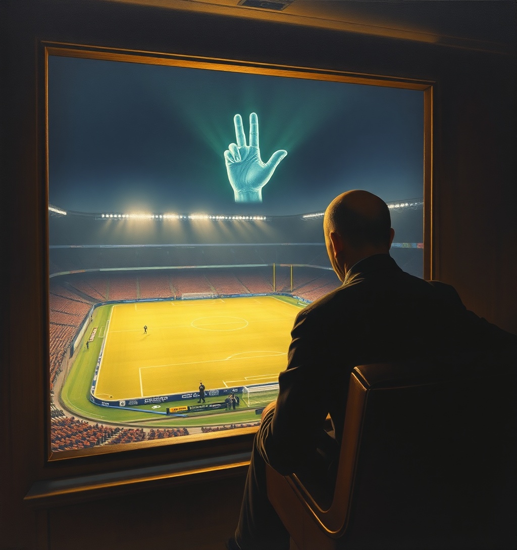 Illustrazione generata per il pezzo: Figc: Abodi "sempre sostenuto rispetto delle regole e l'autonomia dello sport
