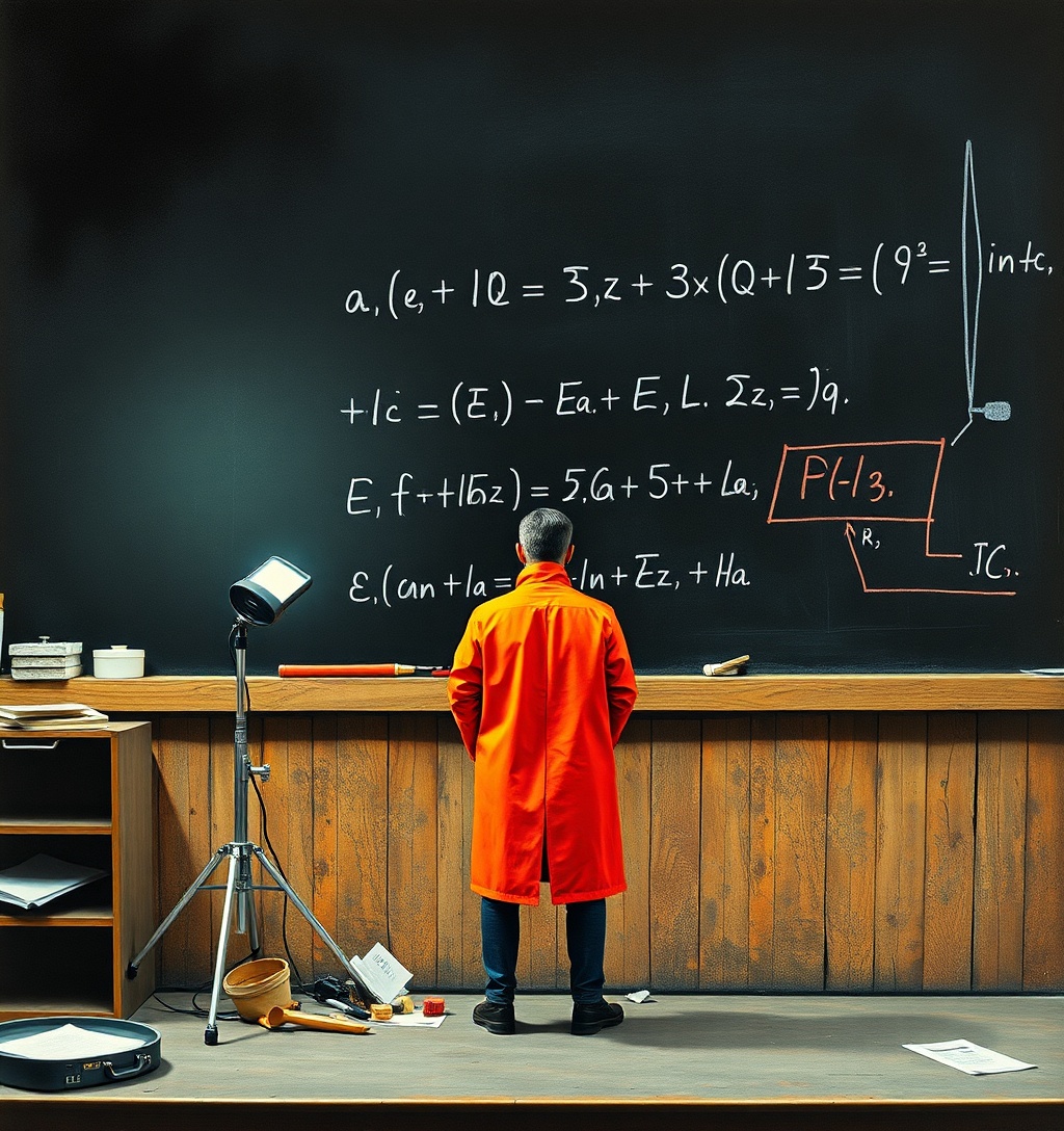 Illustrazione generata per il pezzo: L'IA e la matematica: tra dramma e nuove frontiere