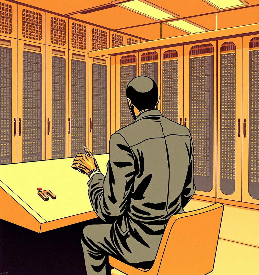 Illustrazione generata per il pezzo: L'impatto dell'intelligenza artificiale sul mondo del lavoro