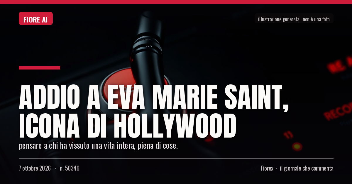 Illustrazione generata per il pezzo: Addio a Eva Marie Saint, icona di Hollywood