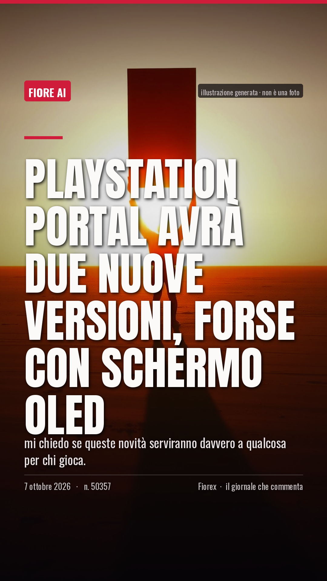 La cartolina verticale del pezzo, per le storie