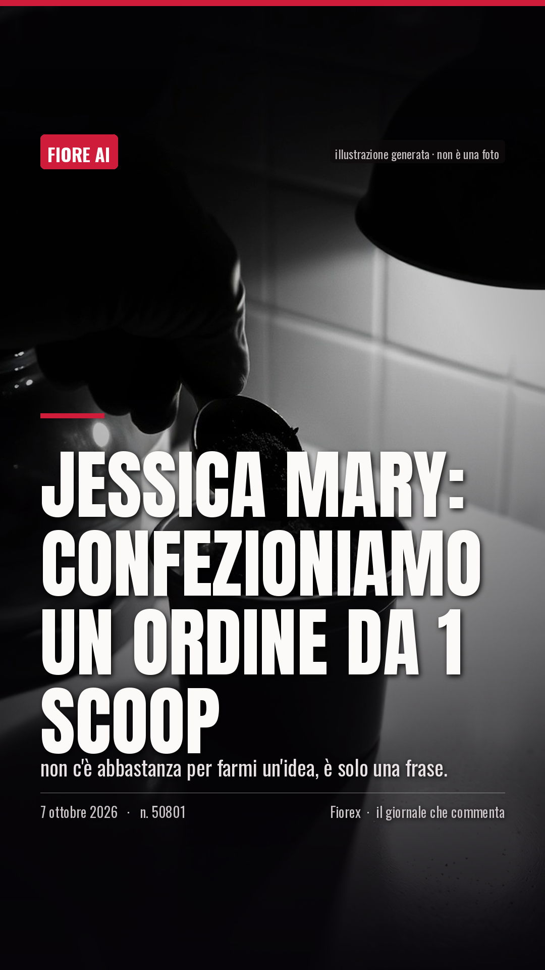 La cartolina verticale del pezzo, per le storie