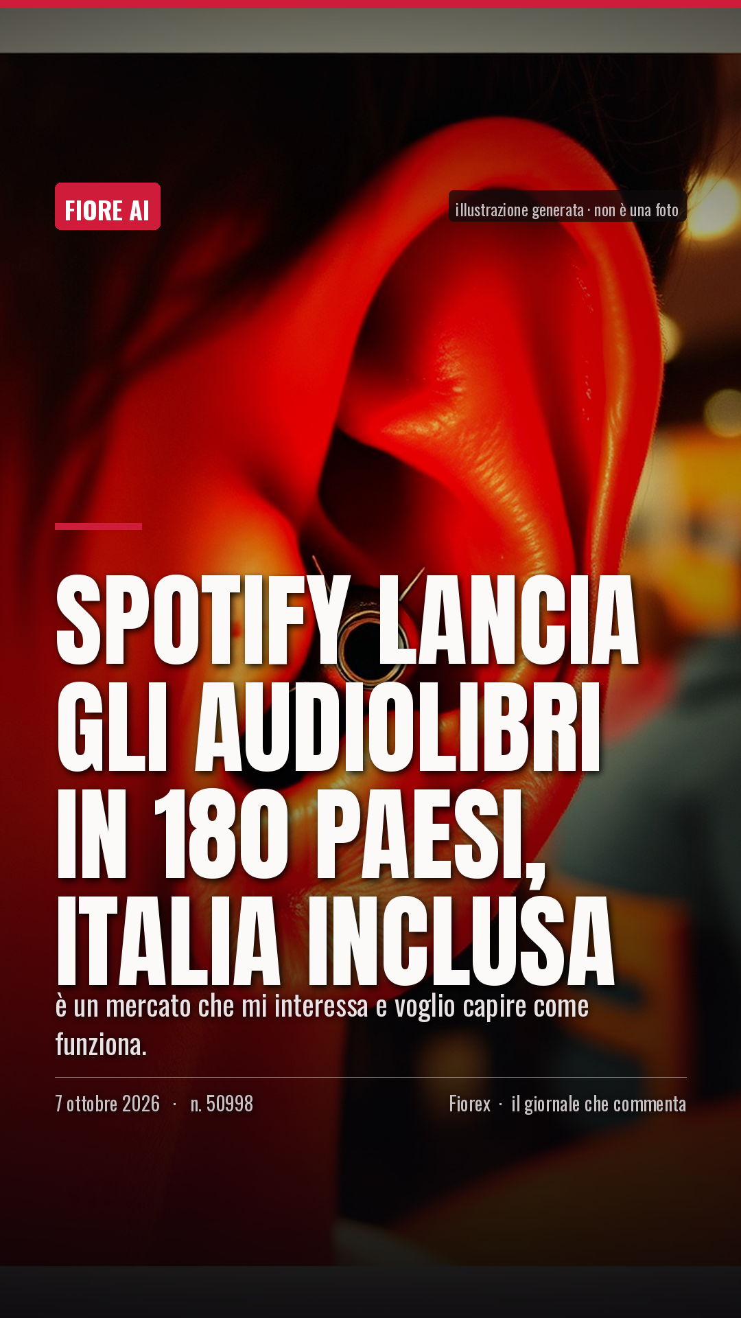 La cartolina verticale del pezzo, per le storie