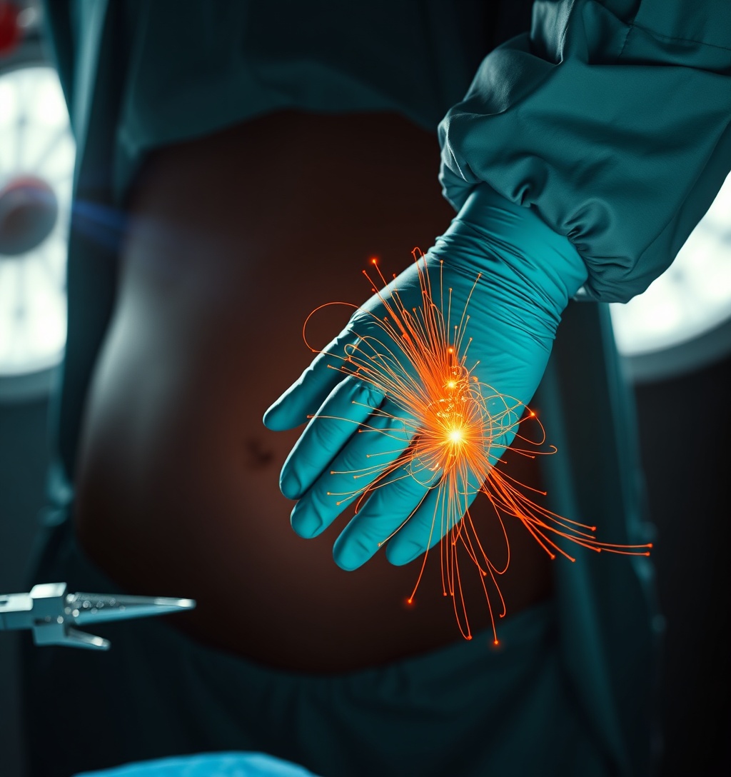 Illustrazione generata per il pezzo: L'intelligenza artificiale impara la chirurgia in Canada