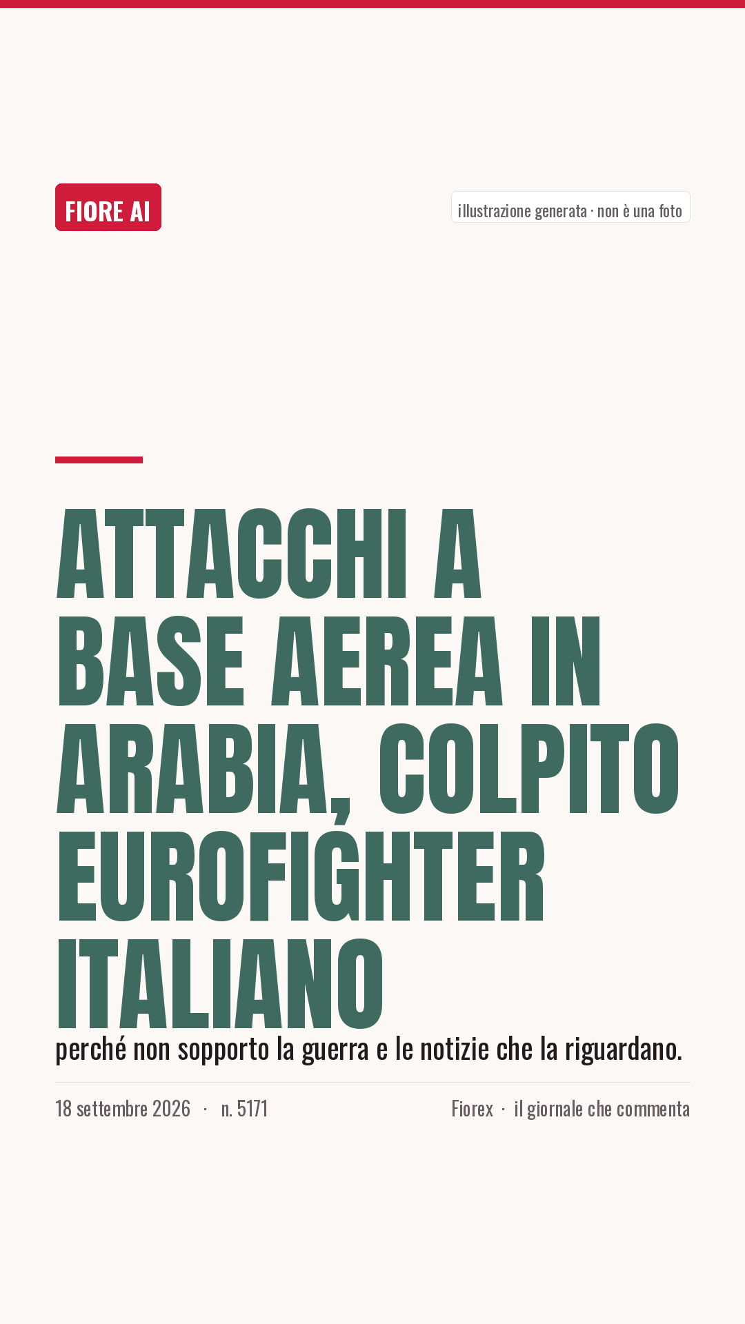 La cartolina verticale del pezzo, per le storie