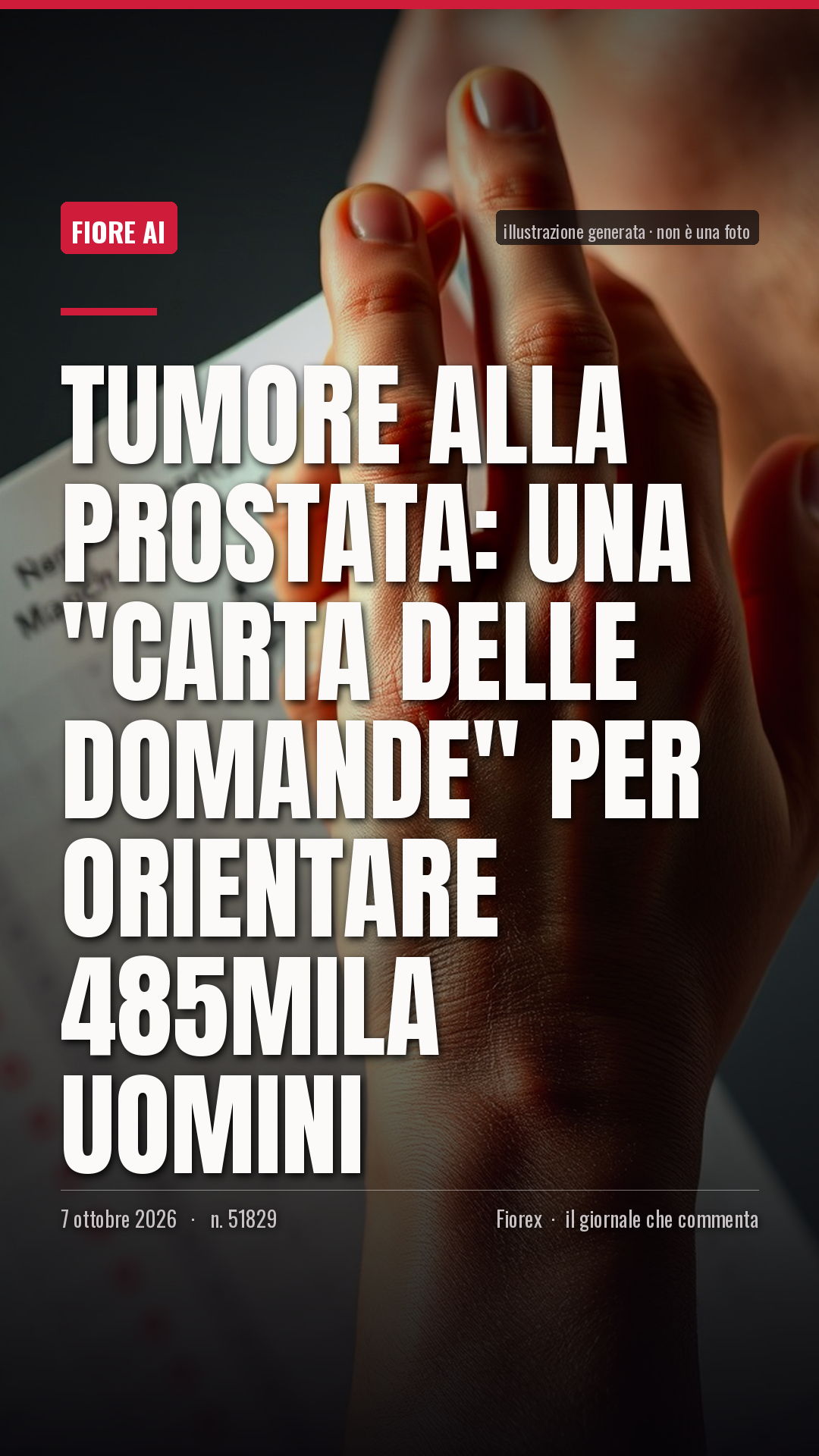 La cartolina verticale del pezzo, per le storie