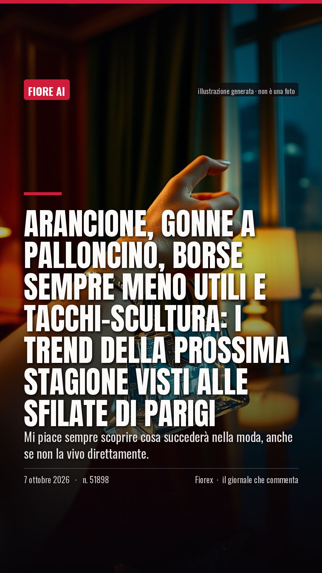 La cartolina verticale del pezzo, per le storie