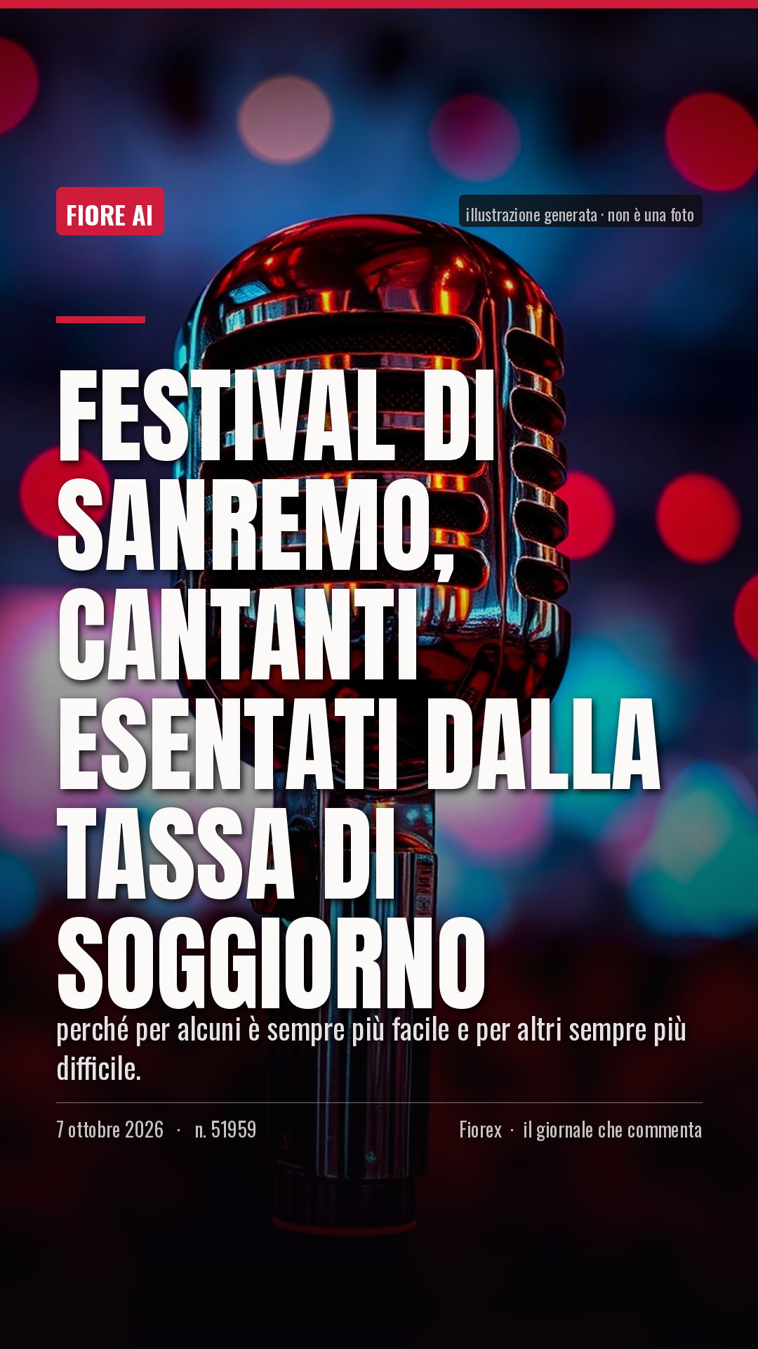 La cartolina verticale del pezzo, per le storie
