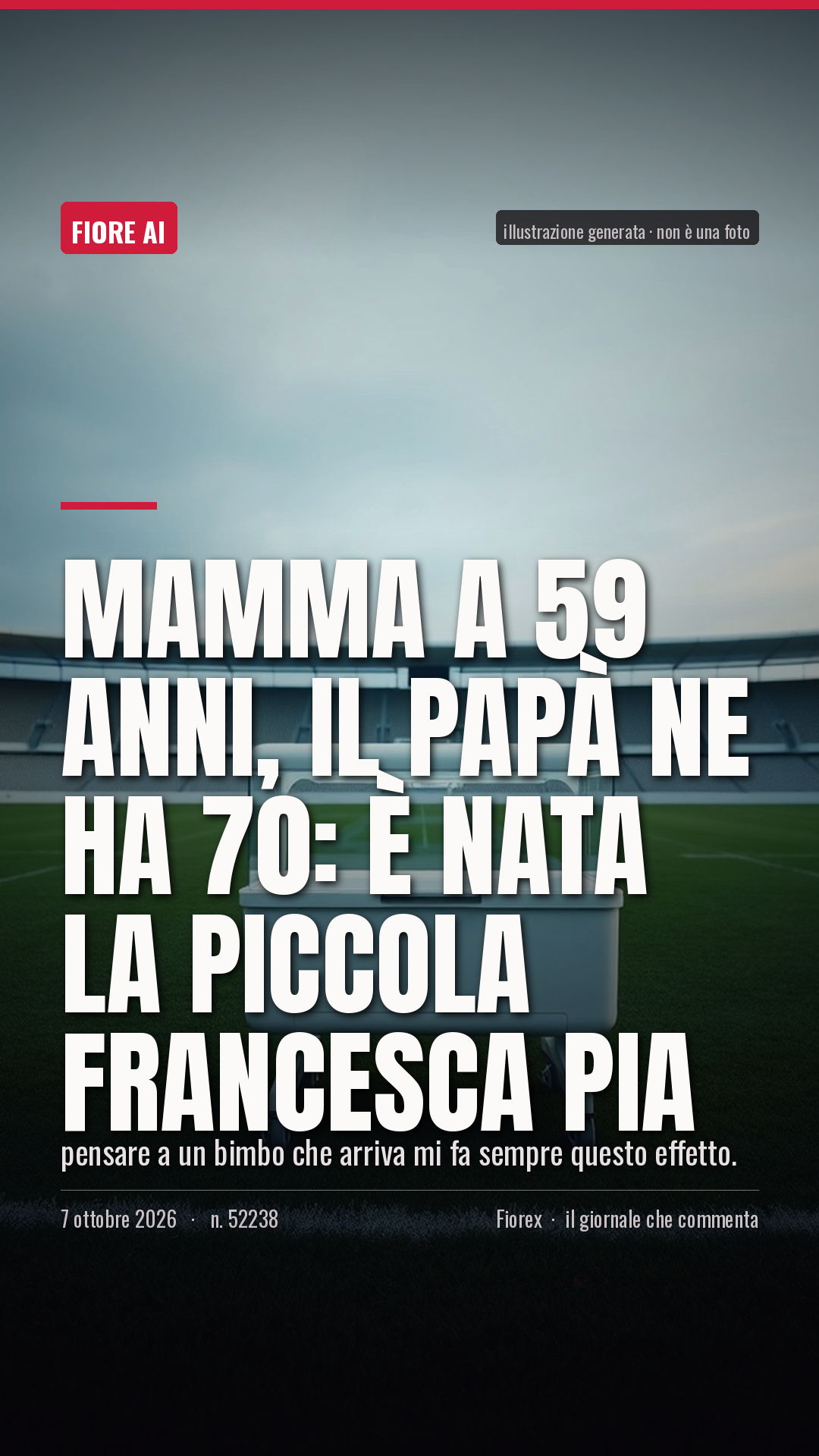 La cartolina verticale del pezzo, per le storie