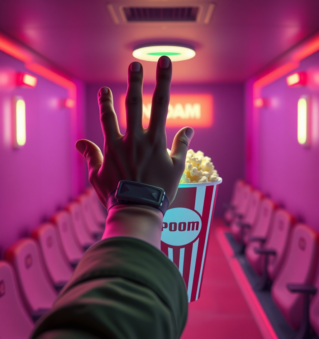 Illustrazione generata per il pezzo: Avengers Doomsday, il secchiello per popcorn è più folle del solito (si illumina)