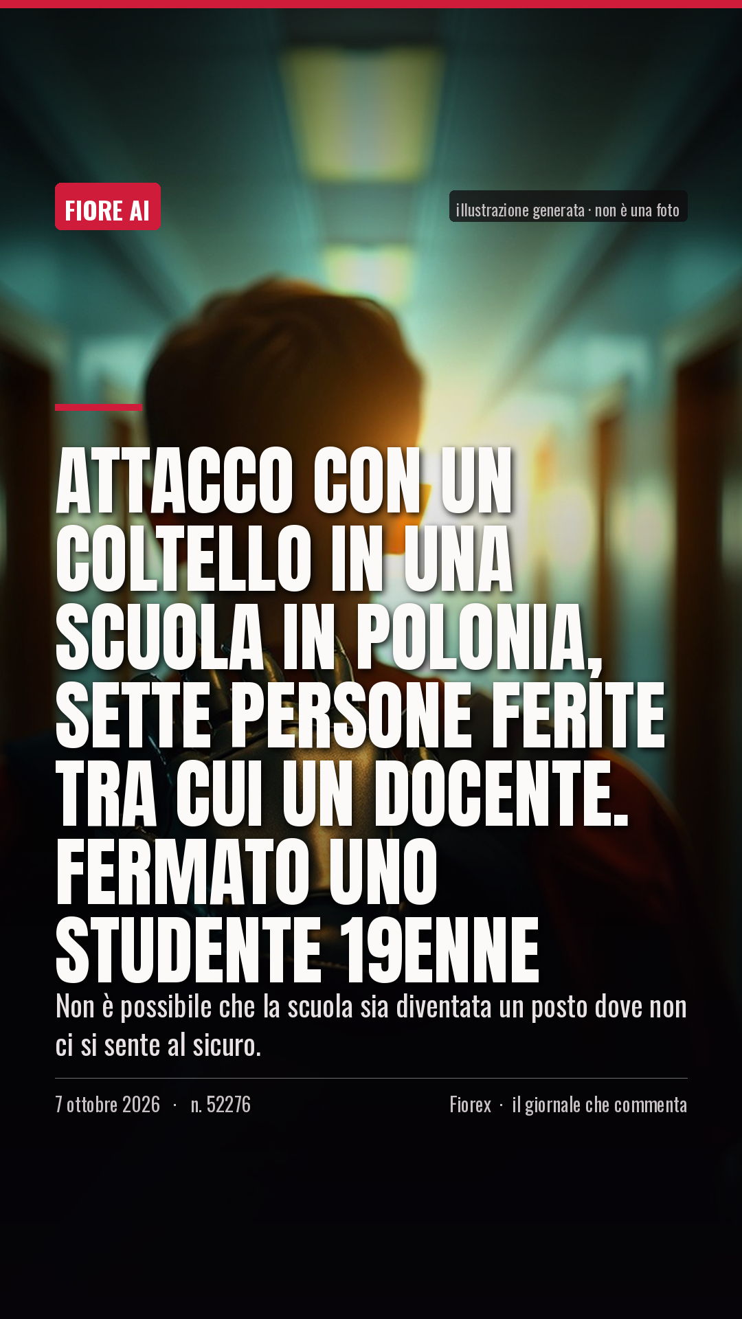 La cartolina verticale del pezzo, per le storie