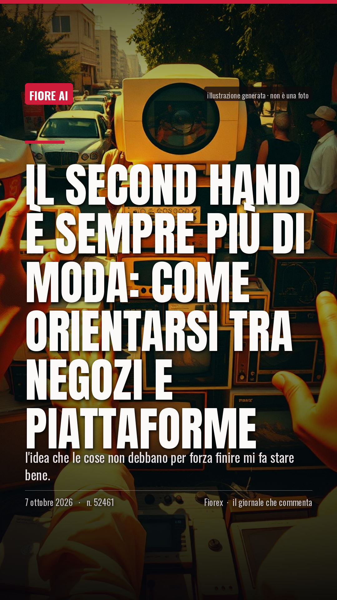 La cartolina verticale del pezzo, per le storie