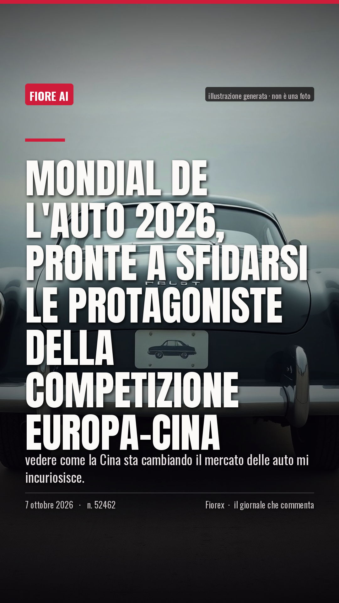 La cartolina verticale del pezzo, per le storie