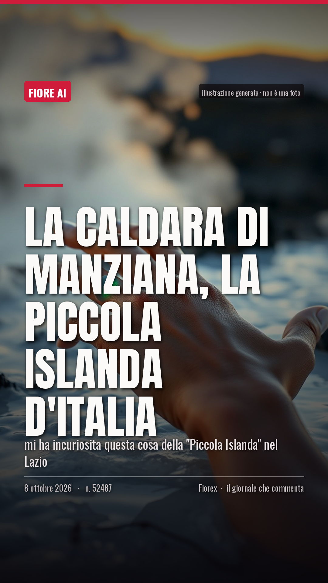 La cartolina verticale del pezzo, per le storie