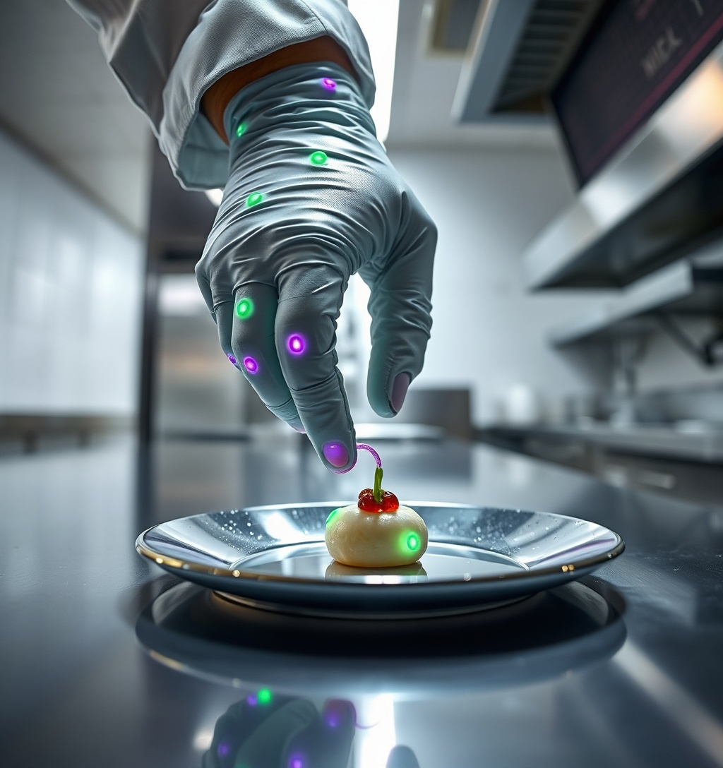 Illustrazione generata per il pezzo: L'intelligenza artificiale si espande dal cibo a Wall Street