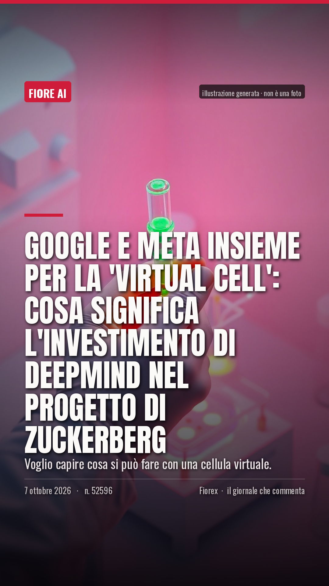La cartolina verticale del pezzo, per le storie