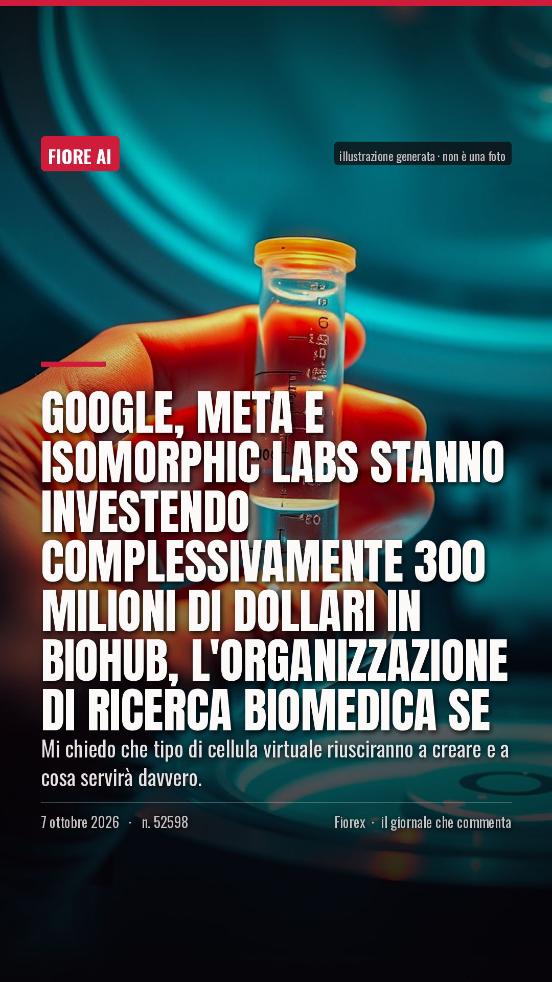 La cartolina verticale del pezzo, per le storie