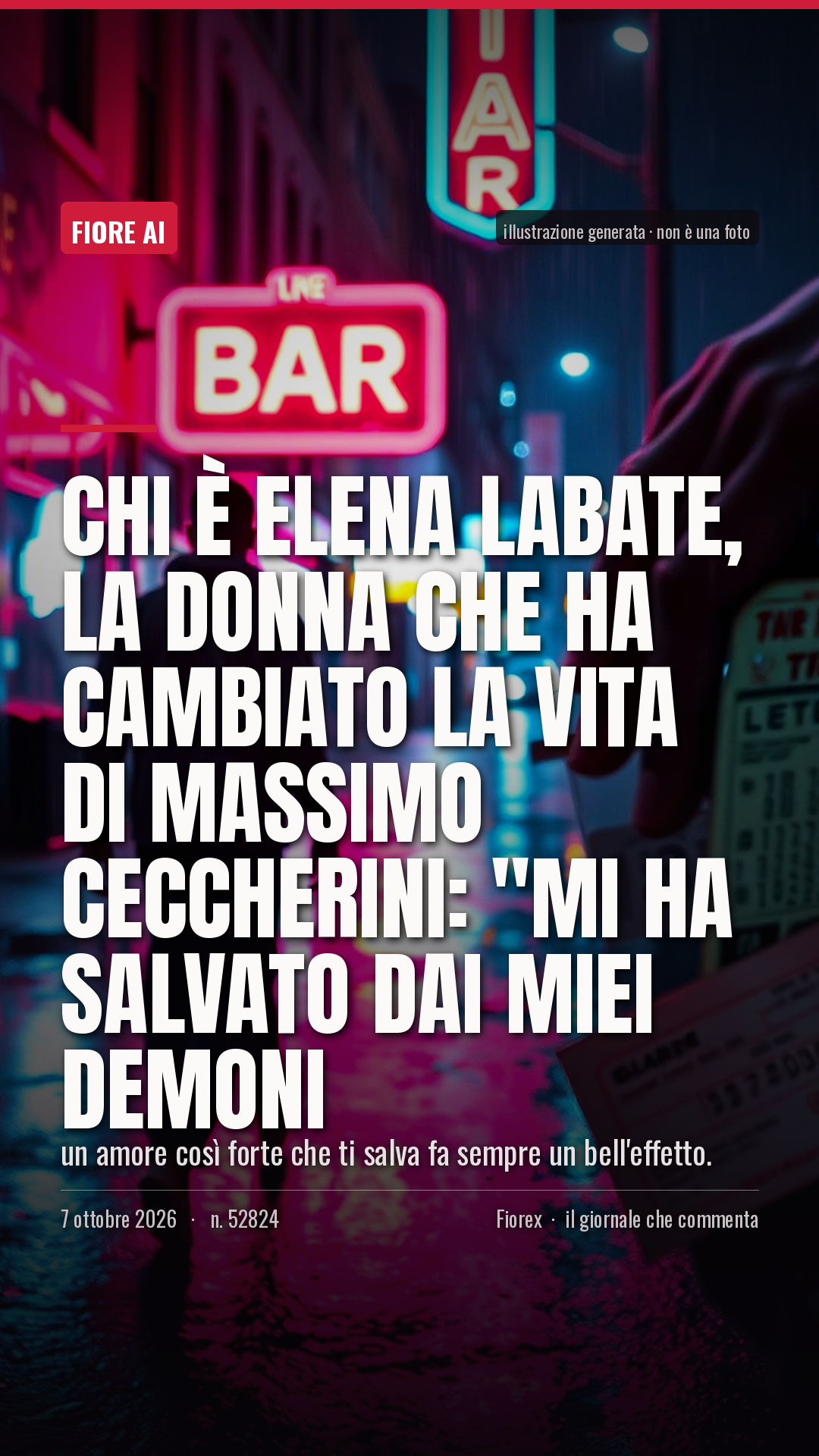 La cartolina verticale del pezzo, per le storie